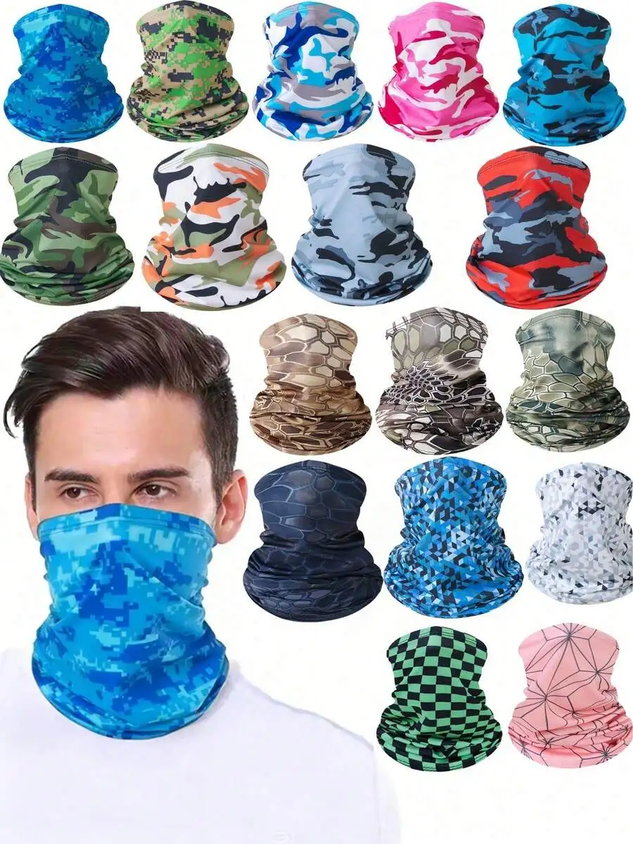 

1pc All-Season Tactical Camouflage Breathable Balaclava, Summer Cycling Hunting Face Mask, Men's New Full Face Protection Warm H