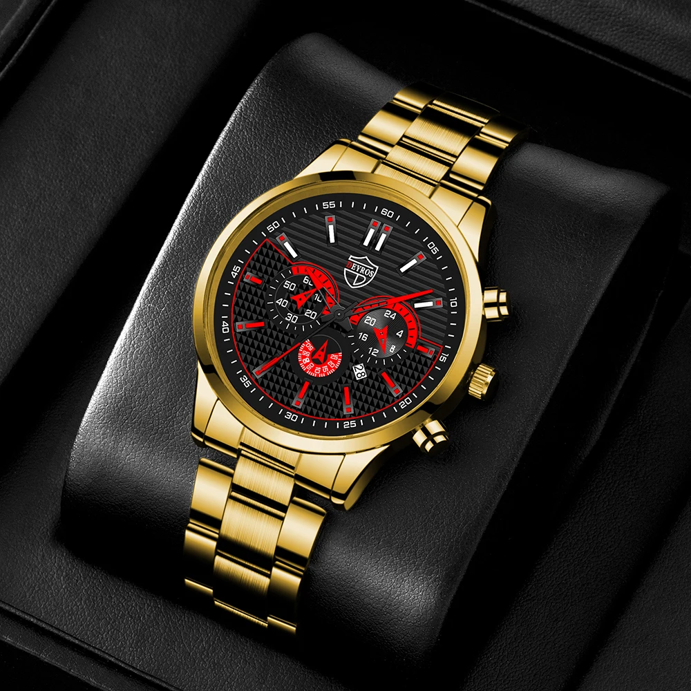New Fashion Men's Sports Watches Men Clock Luxury Stainless Steel Quartz Wrist Watch Man Dressy Casual Steel Watch часы мужские