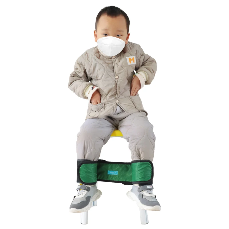Kidsren's Anti-Fall & Anti-Slip Wheelchair Safety Belt with Fixed Calf Strap Exercise Rehabilitation Equipment
