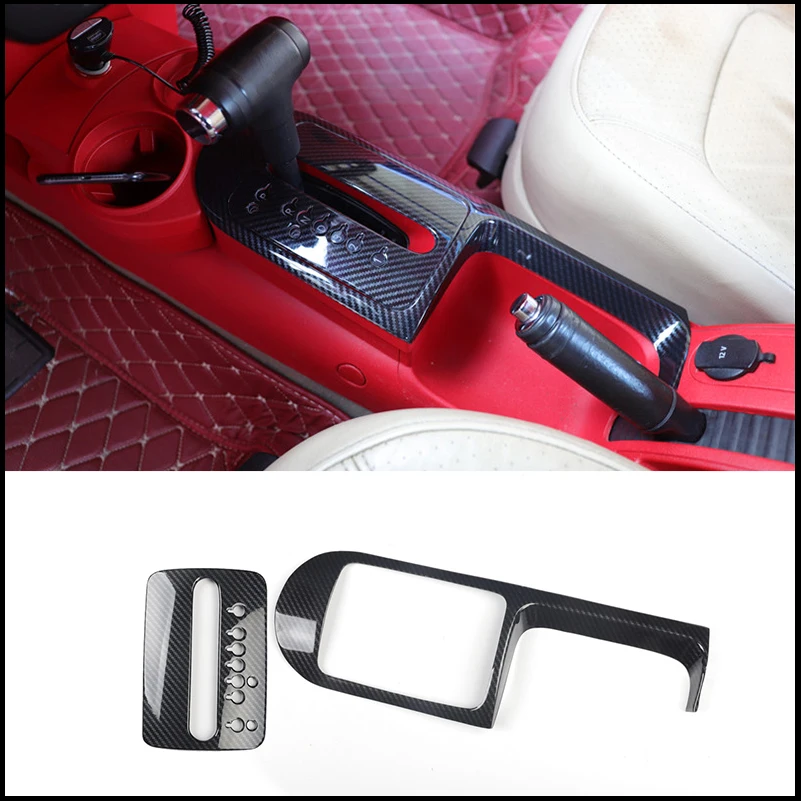 Car Styling Interior Gear Shift Panel Water Cup Holder Cover Sticker Trim For Volkswagen Beetle 2003-2010 Auto Parts Accessories