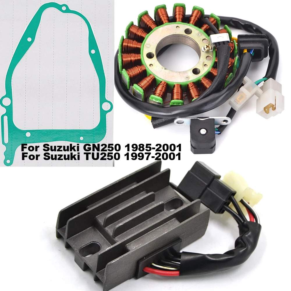 

Регулятор мотоцикла, прокладка катушки статора выпрямителя для Suzuki GN250 1985-2001 TU250 1997-2001