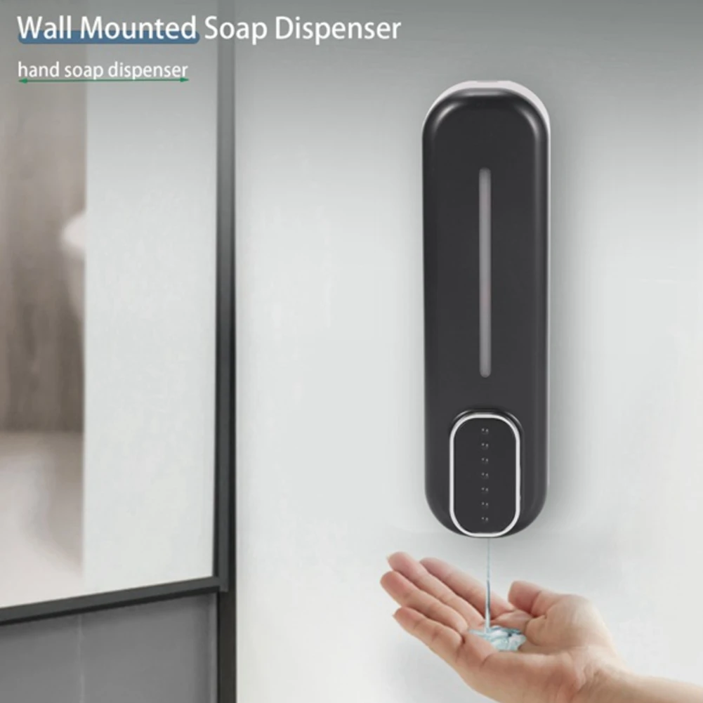 B69C 300ML Soap Dispenser Wall Mounted Manual Soap Dispenser Hand Gel Dispenser ABS For Bathroom Offices Restaurants
