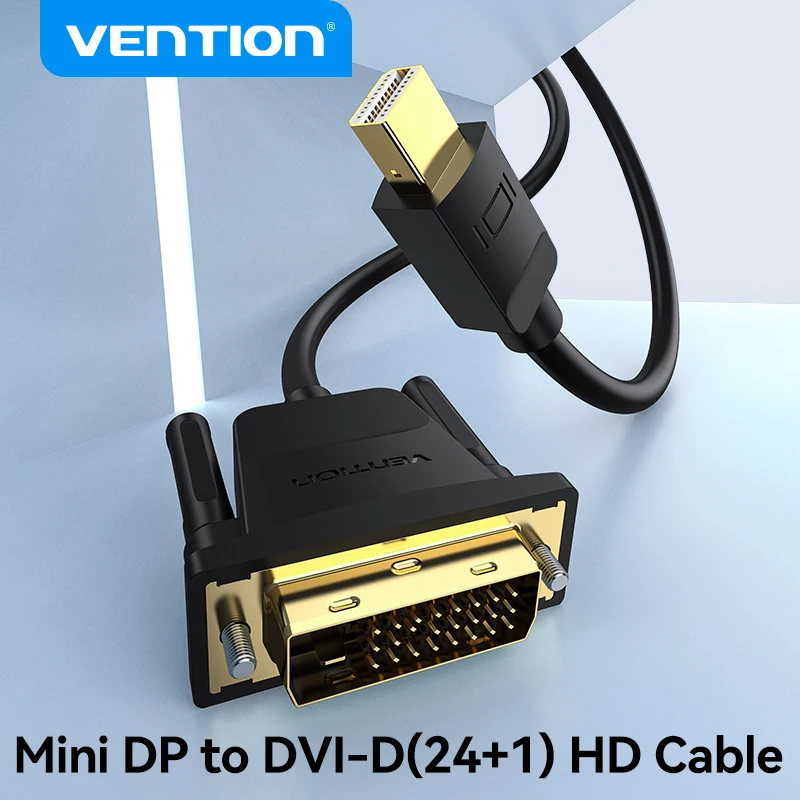 Vention Mini DP to DVI 24+1 Cable HD 1080P Mini DP to DVI Converter Adapter Cable For Dell Asus Monitor Projector Comptuer HDTV