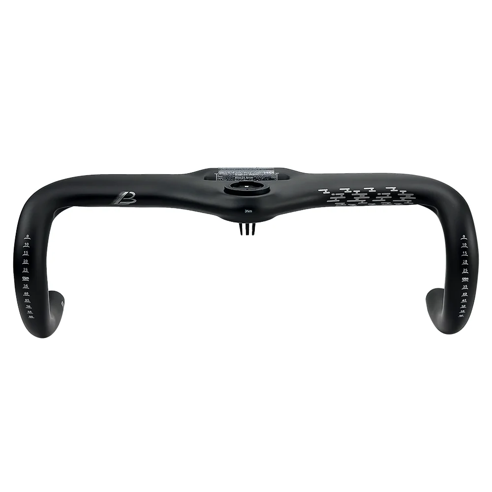 SGS Professioneller Wettkampf-Lenker aus Vollcarbon für Rennräder mit internen Kabeln und Fahrradcomputerhalterung – Detail 7