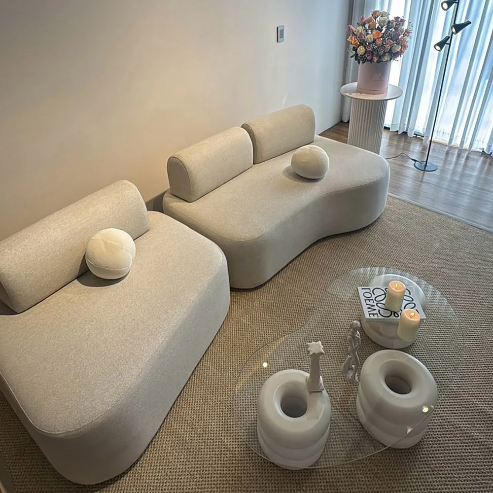 # Italy Modern Couch Living Room Sofas Cloud Modular Sectional Sofa Luxury Fabric Curved Sectional Sofa Living Room Furniture