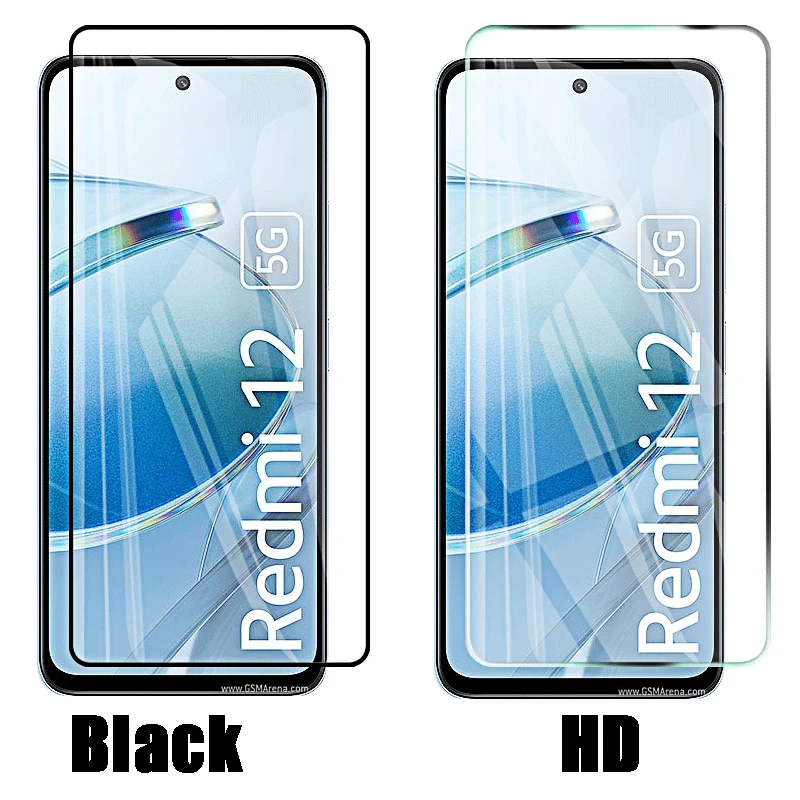 Tempered Glass for Xiaomi Redmi 12 5G 4G 12C Full Cover Protective Glass Screen Protector for Xiaomi Redmi Note 12 Pro 12s Glass view 3