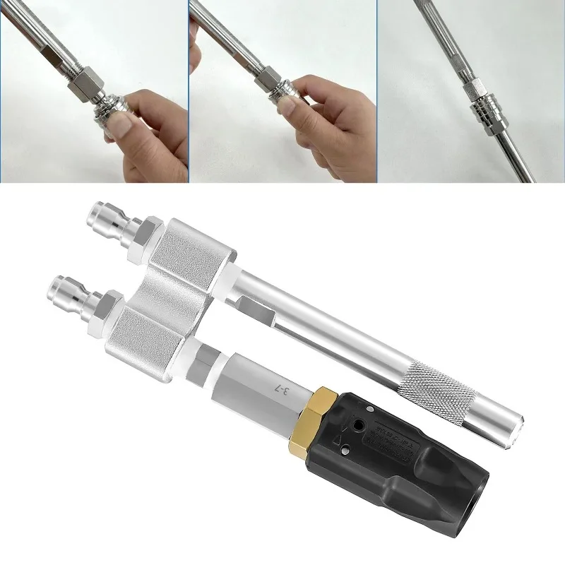 Tip M5  Nozzle 1000-4050Psi 3-7 GPM Time Saving Pressure Washer Long Reach Soap Nozzle Adjustable Spray for Replacement