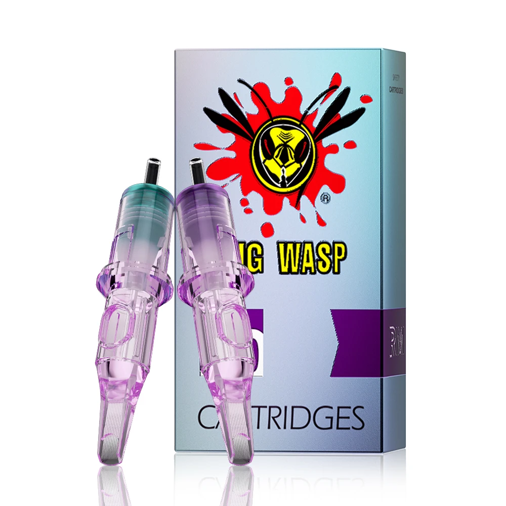 

Иглы-картриджи для татуировок серии BIGWASP, 20 шт./упаковка, RL/RS/RM/M1, 0.30мм/0.35мм, безопасные одноразовые иглы для перманентного макияжа и боди-арта