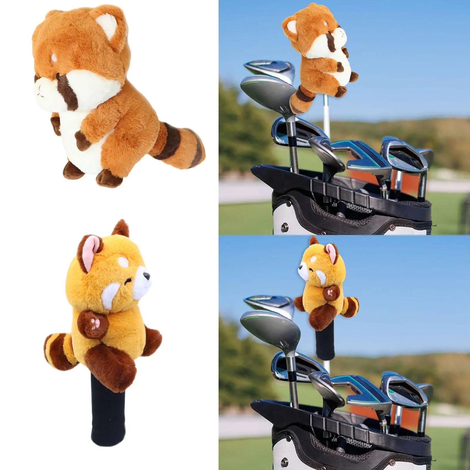 Bear Golf Wood Headcover Head Cover Universal Protective Sleeve Cute Guard Anti Scratch Golf Club Head Cover Golfer Gift