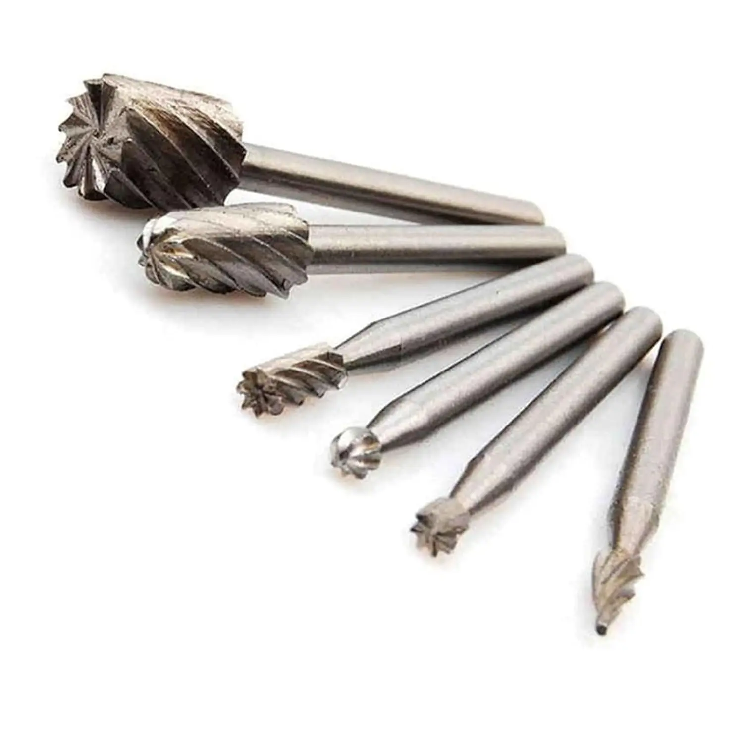 6 pz/set frese rotanti in metallo duro frese per frese durevoli compatibili con frese rotanti in acciaio ad alta velocità per Dremel