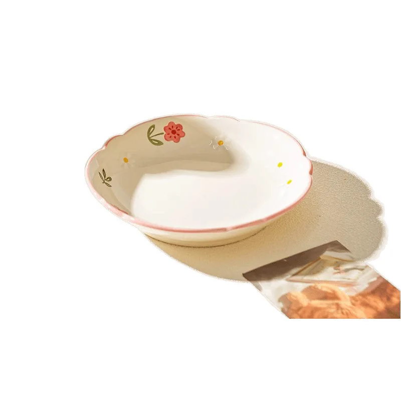 

Ceramic plate for home use, vegetable plate 2025 new 7-inch deep plate