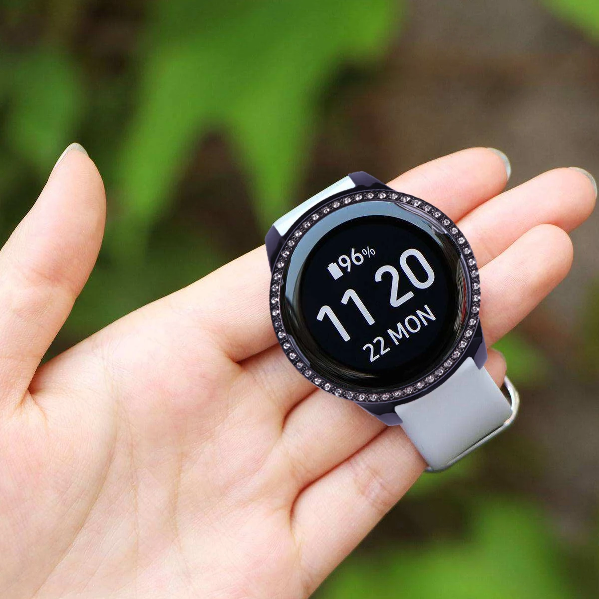 

Premium Pc Material Watch Cover Diamond-Plated for 40mm Black Scratch-Resistant Watch Cover