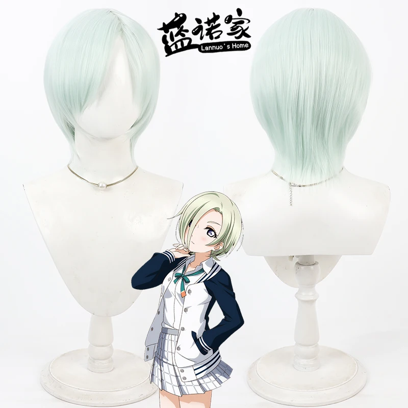 

Anime LoveLive! Mia Taylor Cos Cosplay Wig Halloween Party Prop Synthetic Hair Heat Resistant Fiber + Wig Cap
