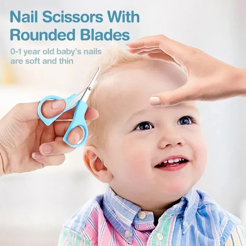 10 قطع من أدوات العناية اليومية لشعر أظافر الأطفال حديثي الولادة، فرشاة تنظيف الأطفال الرضع، مجموعة مشابك أظافر آمنة كهدية للطفل #5