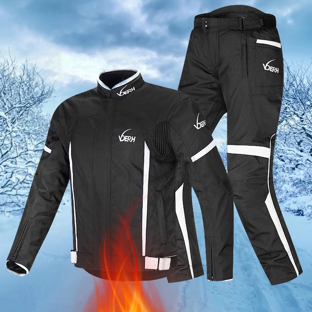 

Men Motorcycle Jacket Windproof Motocross Protective Gear Jacket Male Racing Reflective Oxford Clothing Winter Motorbike Jacket