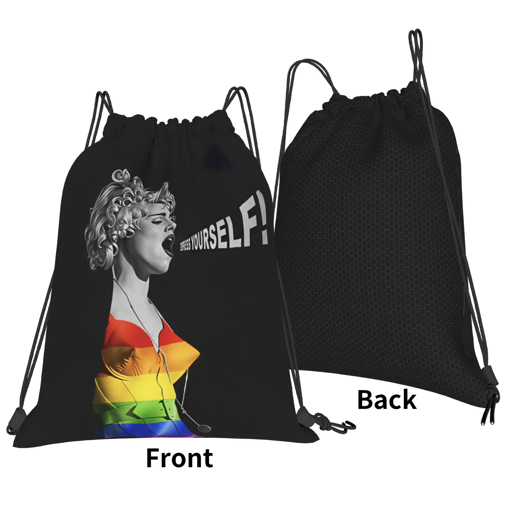 Madonnas Confessions II 2026 Drawstring Bag  Vintage Portable Sackpack String Bags Men Sports Yoga Backpack