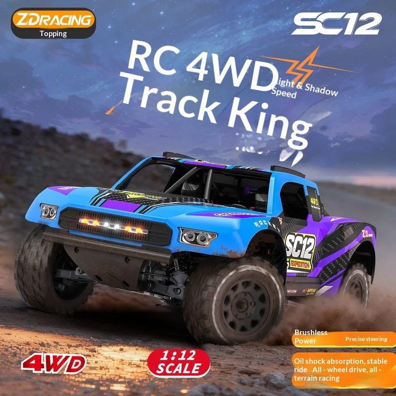 Zd Racing Sc12 1/12 Rc Car Brushless Simulation Short Card Remote Control Electric Four-Wheel Drive High-Speed Off-Road Vehicle