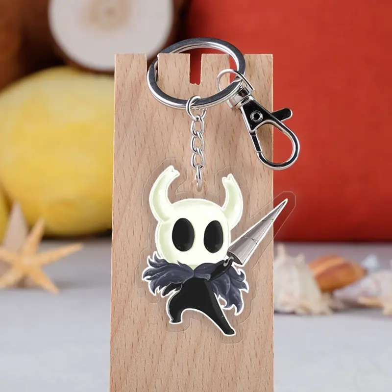 

Креативный прозрачный акриловый брелок-подвеска Hollow Knight 6 см, модный аксессуар для сумки, подарок