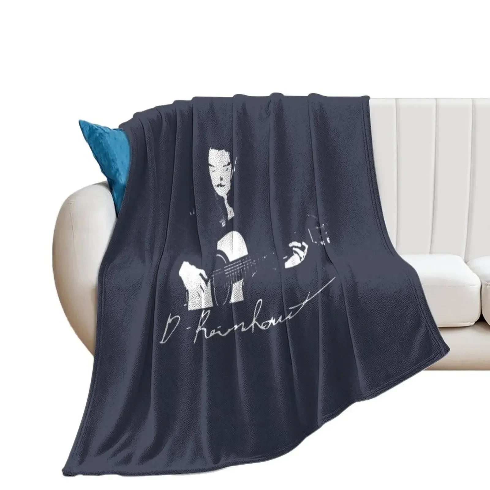 Django Reinhardt Signature Throw Blanket Extra Large Throw Kid'S Camping Cute Blankets