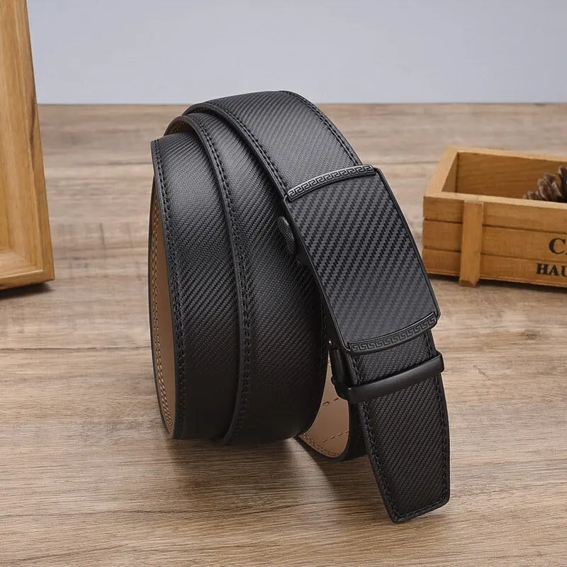 Genuine Leather Belt For Men Black Belt Suitable For Suits, Jeans, Perfect For All Daily Occasions, Formal Dress, Pants