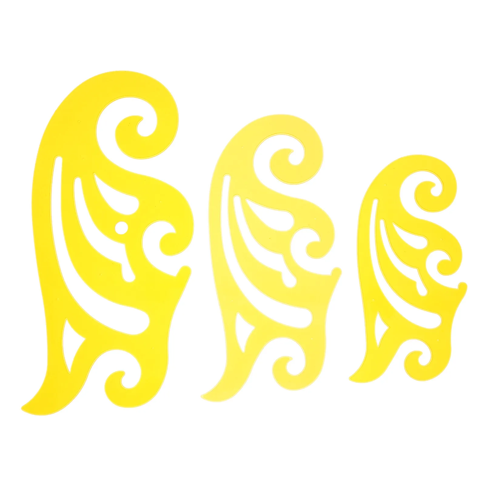 

3Pcs Multifunctional Sewing Rulers Professional Cutting Measuring Template for Fabric Design Stitching Home Craft French Curve