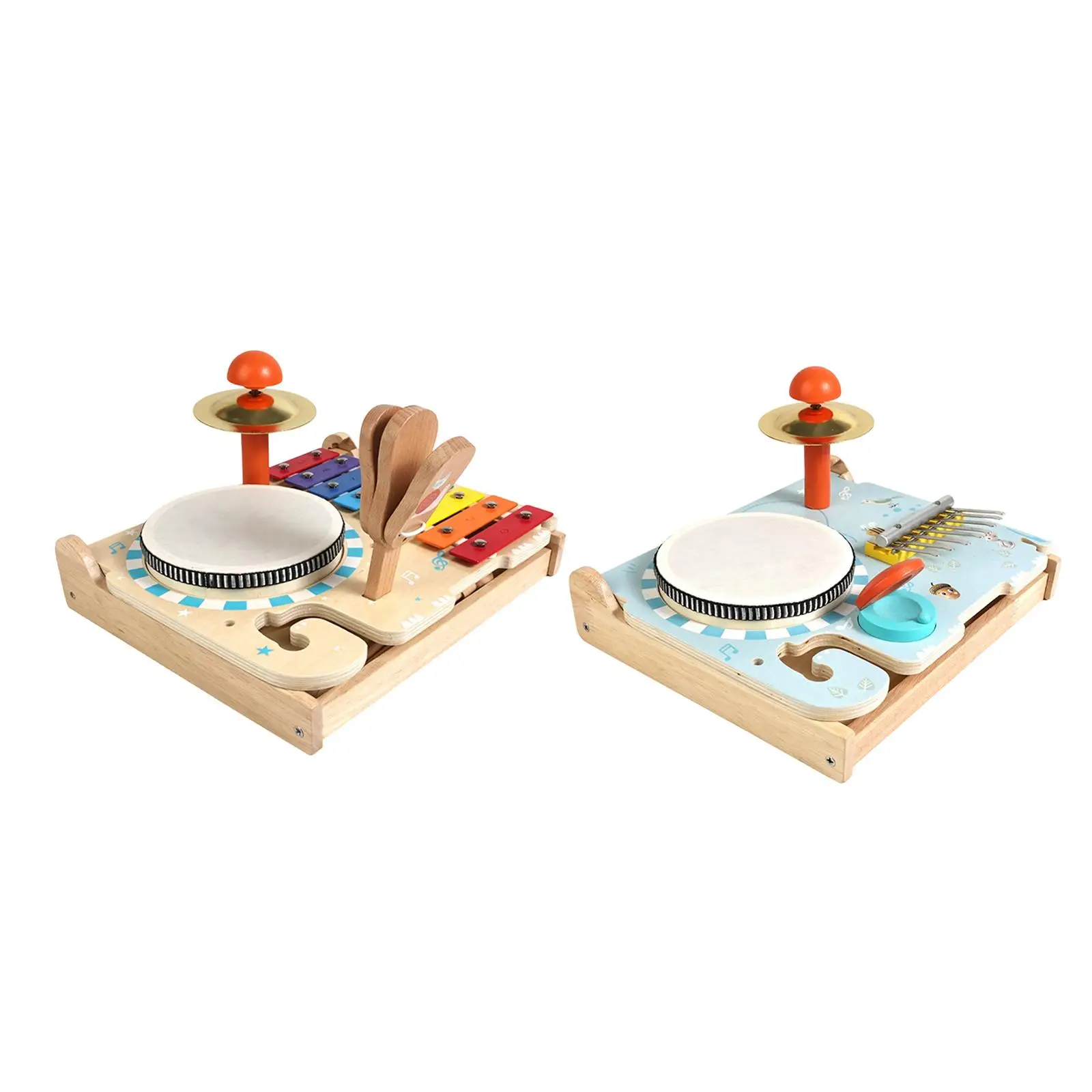 

Деревянные игрушки для детей: набор барабанов, развивающий ударный инструмент, музыкальная игрушка для раннего сенсорного обучения для мальчиков и девочек