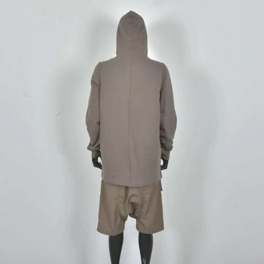 High Street Hoodded Sweatshirts Tops Men's Autumn and Winter Looped Thick Top Long Sleeved Fashionable Loose Hoodie Sweatshirt