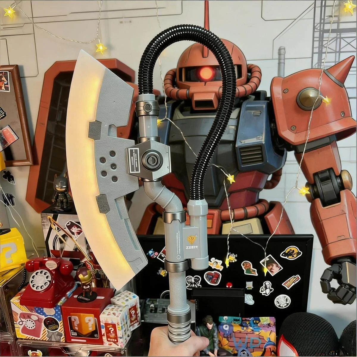 Zagure Energy Axe Interactive Color Changing Glowing Realistic Folding Model Toy Gift Set Collectible Japanese Anime Robot Model