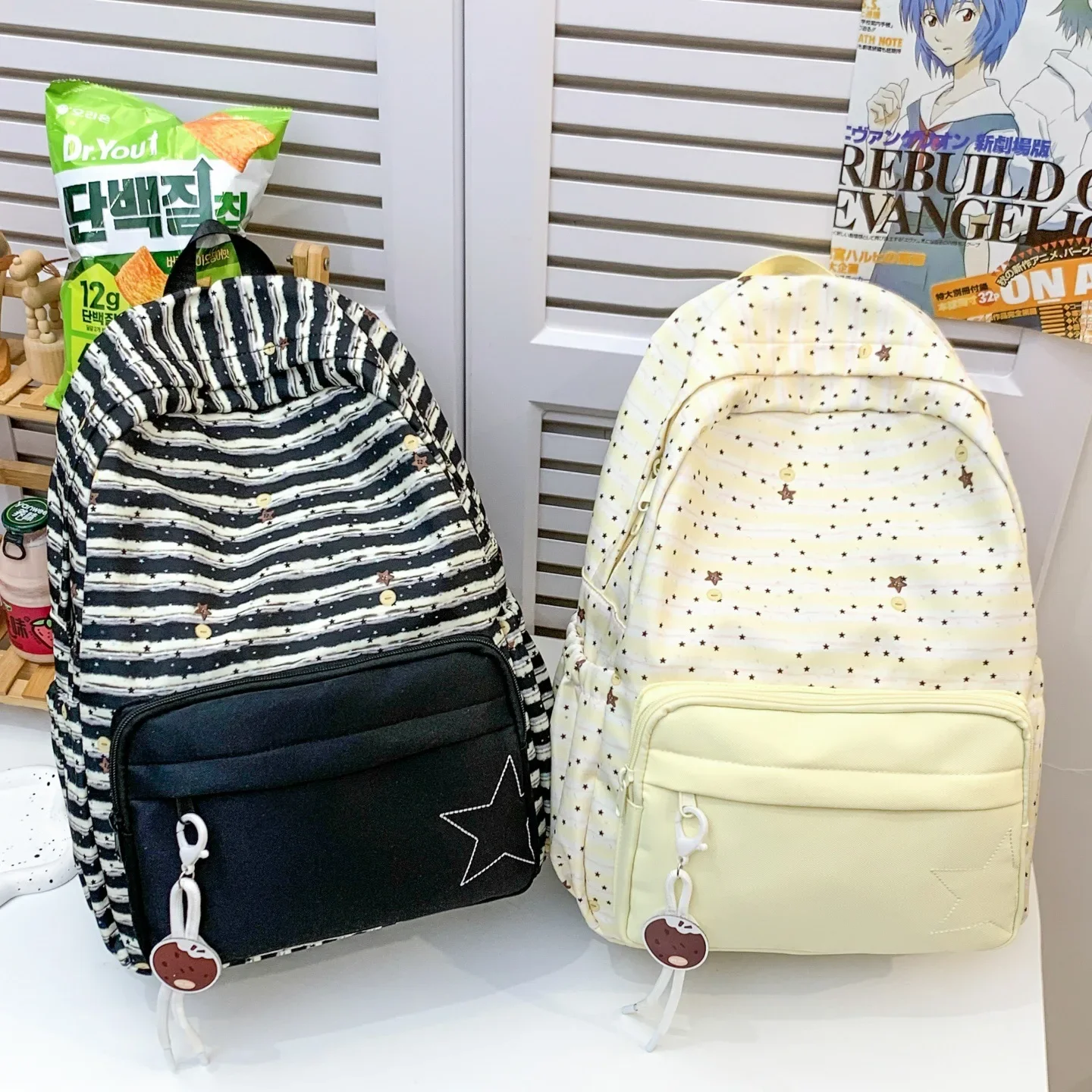 

Atmospheric Polka Dot Small Backpack Cute Girly Design New Style Female Small Schoolbag For College Students