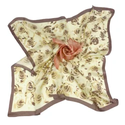 wholesale 100% pure silk scarves scarf mulberry silk  design scarf  Luxury Brand rose beige and purple