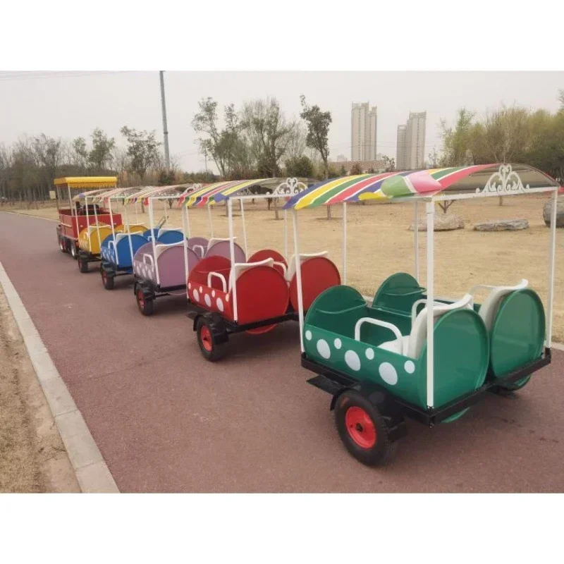 

Scenic park square can seat trackless train shopping mall manned sightseeing electric train amusement equipment Hot sales