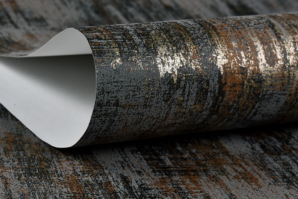 10m Grey Simple Plain Embossed Textured Wallpaper Home Decor Silver Wall Paper