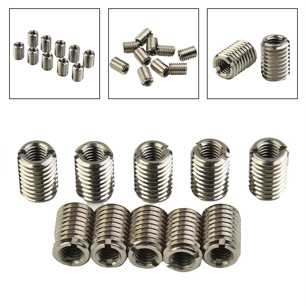 10pcs Thread Adapter, M10 to M6 Reducer for Easy Installation, Stainless Steel Material, for Thread Conversion