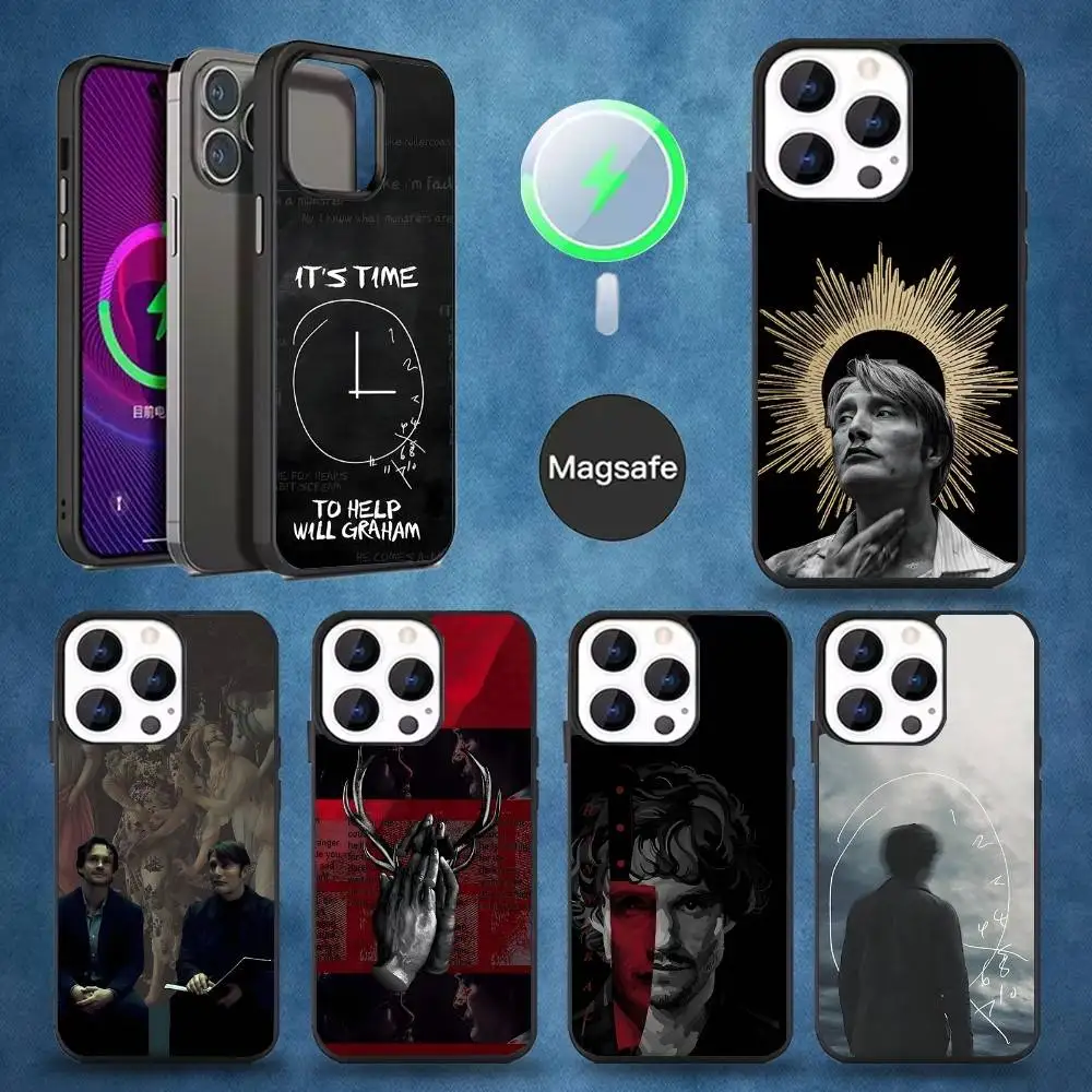 

Will Graham H-Hannibal Phone Case For iPhone 16,15,14,13,12,11,Pro,Max,Plus,Mini,Magsafe,Magnetic Wireless Charging Case