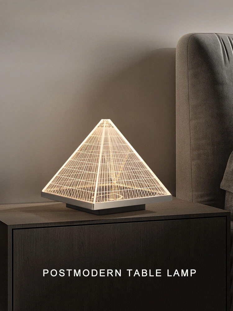 

Modern Creative Tower Shaped Table Lamp Bedroom Bedside Lamps Mood Light Lamparas Home Decor Items