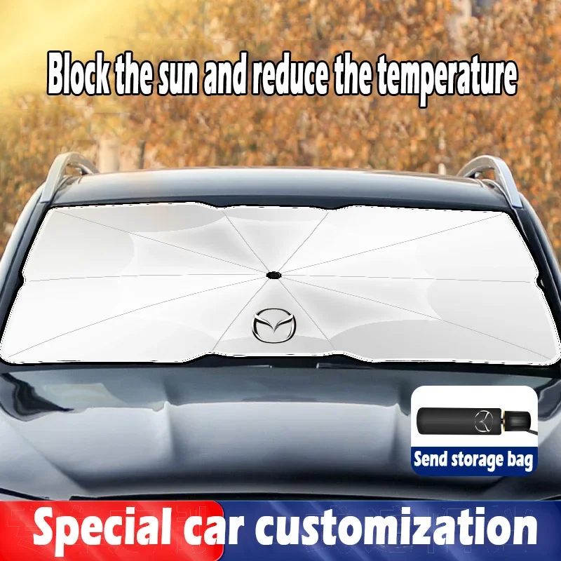 Car Windshield Sunshade Umbrella Car Front Shading For Mazda 2 3 5 6 Atenza Axela Demio CX3 CX5 MP MS CX-3 CX-5 KE KF CX7 MX5