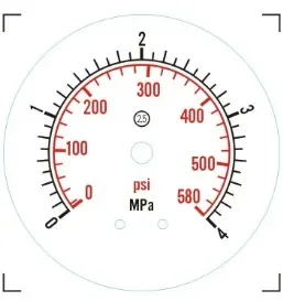 304 Manometer 1.5in. (50.5mm OD)Tri Clamp Membrane Pressure Gauge SS316 Stainless Steel Diaphragm