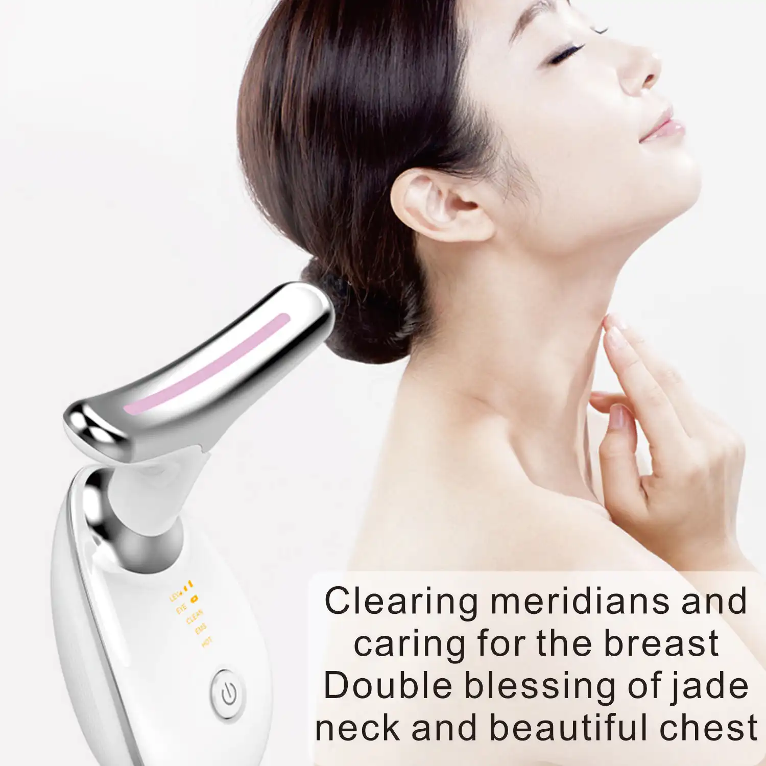 7-color portable facial massager enhances skin tightening, home skincare, facial shaping tool, neck massager