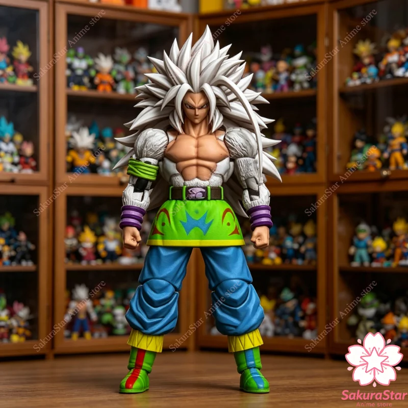 

【In stock】Black Hole Model Dragon Ball Super Saiyan 5 Goku White Hair & Super Saiyan 4 Goku Black Hair 1/12 SHF Movable Figure
