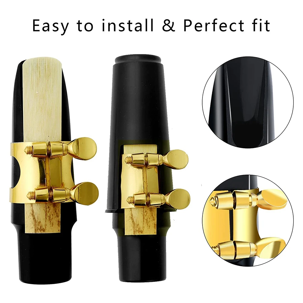 31 ชิ้น Alto แซ็กโซโฟนชุดประกอบด้วยแซ็กโซโฟนโลหะ Ligature, อุปกรณ์แซ็กโซโฟน