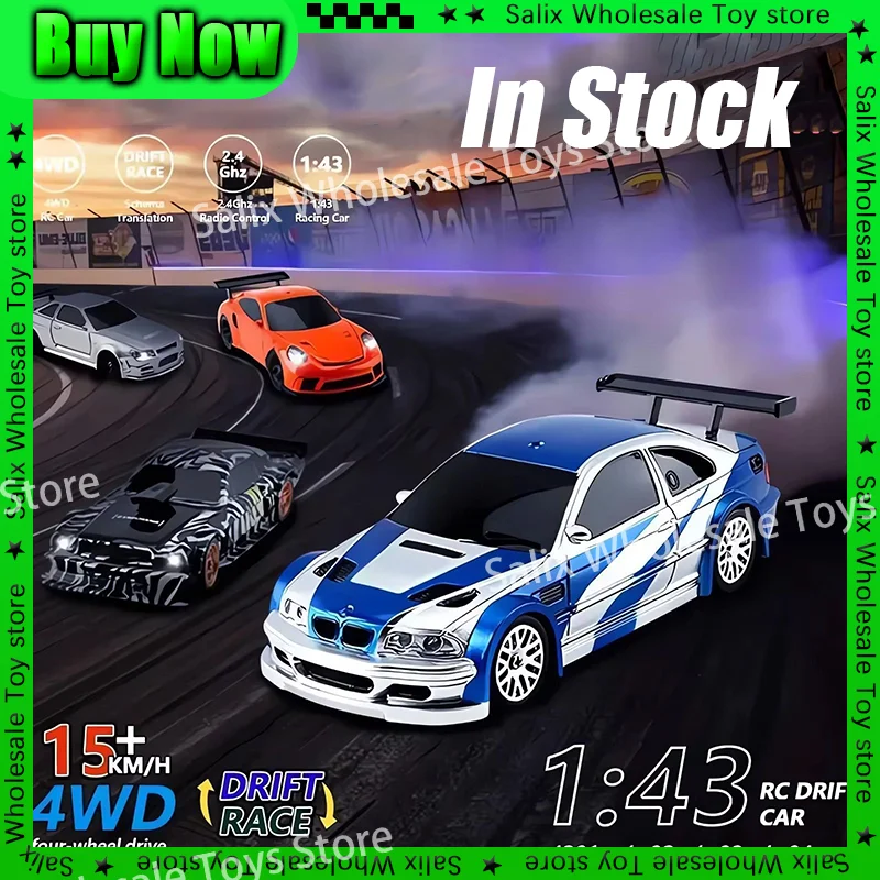 

In Stock Wireless Remote Control 1: 43 Mini 4wd Drift Remote Control Car Full Scale Professional Rc Racing Boy High Customized
