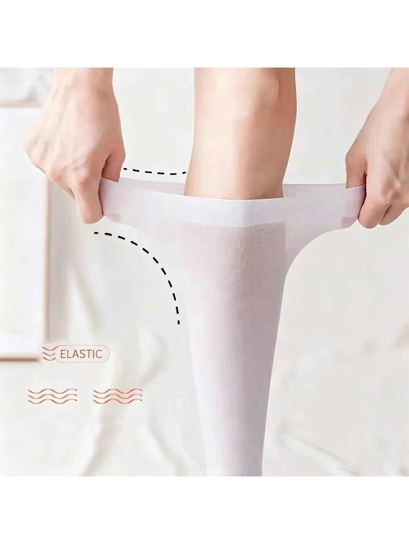 2 Pairs Solid Black White Knee High Socks Soft Stretch Mid Calf Socks Preppy Style Match Mary Janes Skirts For Women