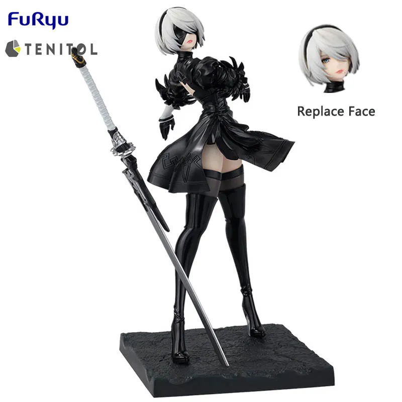 furyu-tenitol-nier-automata-ver11a-yorha-no-2-tipos-b-pvc-22cm-anime-figuras-de-accion-modelo-coleccion-juguete