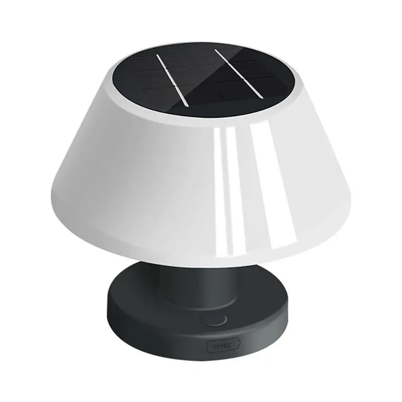 

ABGE-Уличная солнечная настольная лампа, водонепроницаемая, для сада и дома, настольная солнечная лампа для чтения, с регулировкой яркости, беспроводная ночная лампа, простая установка