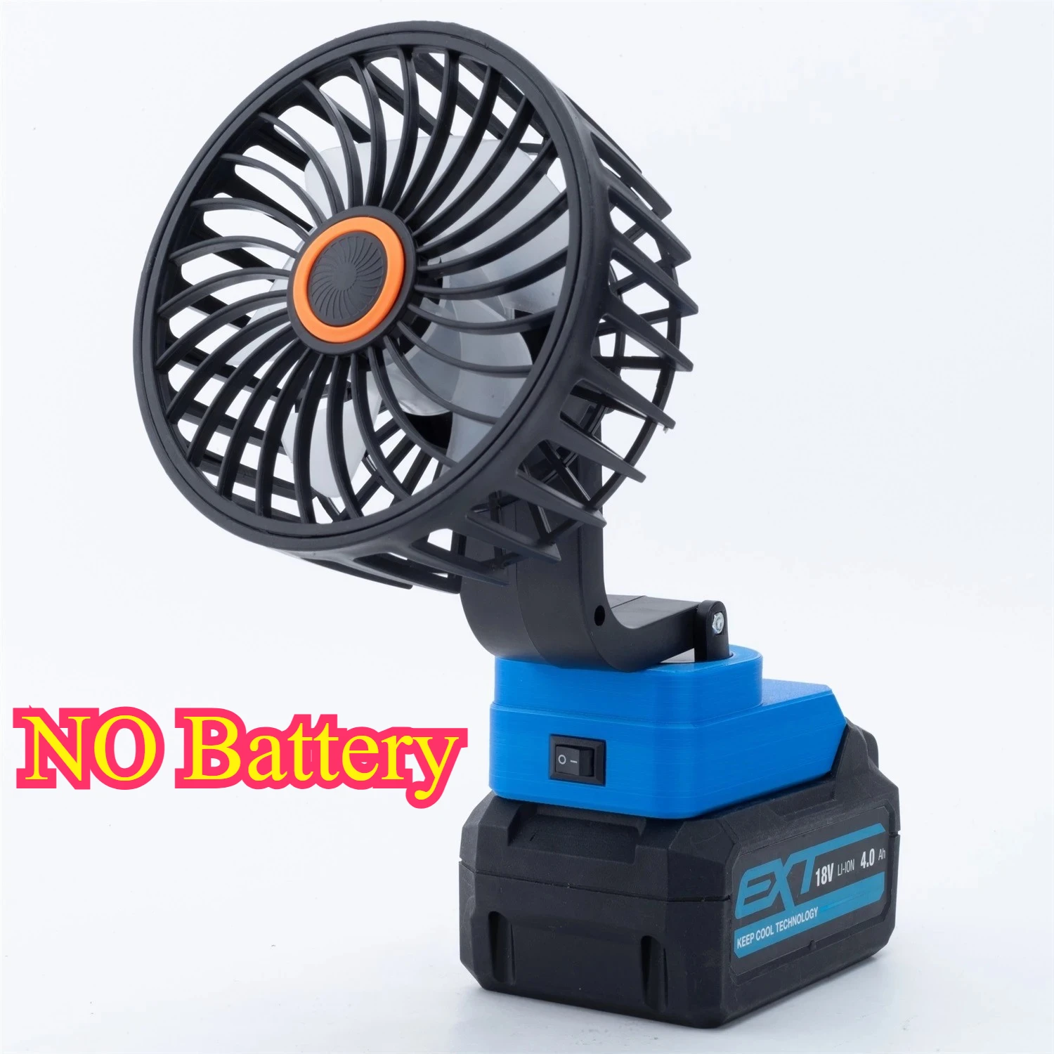 

MINI For ERbauer 18V Li-ion Multi-angle Battery Fan Cordless Workshop Camping Fishing Outdoor Travel Portable Fan(No battery)
