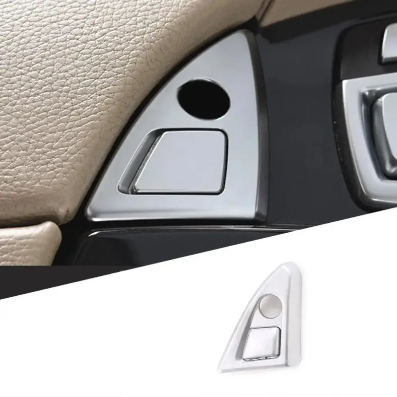 

For BMW 5 Series F10 F11 F18 2011-13 ABS Silver Car Central Armrest Glove Box Switch Catch Button Trim Interior Car Accessories