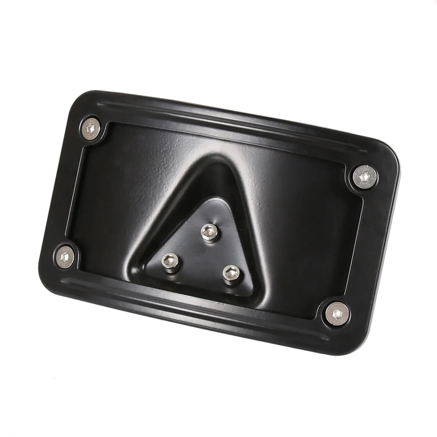 Motorcycle lack Curved Laydown License Plate Mount Bracket For Harley 3 Hole Dyna Sportster Mount