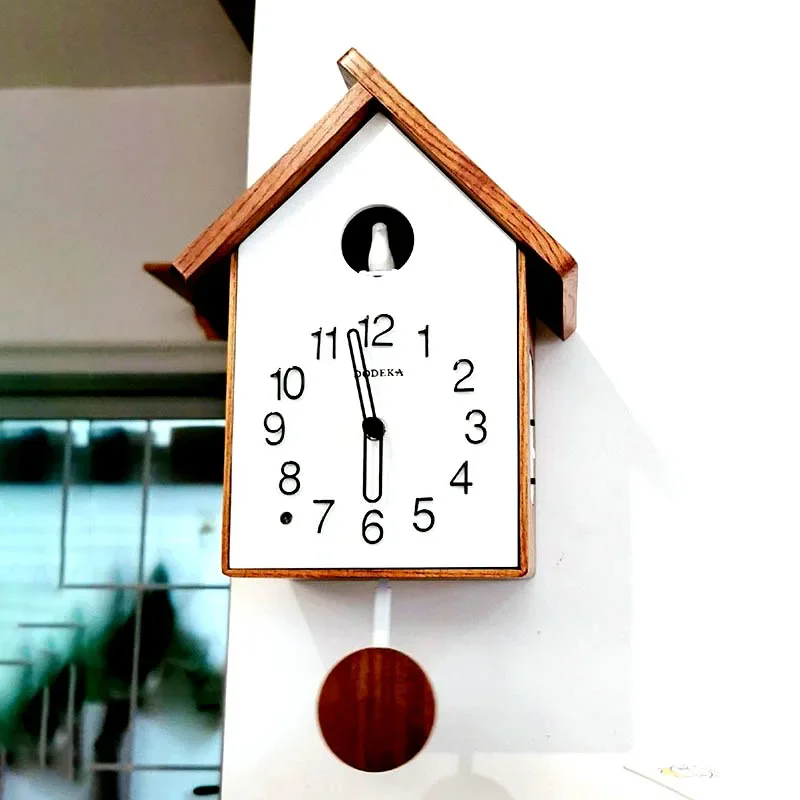 Vintage Retro Wooden Cuckoo Wall Clock, Large Clocks, Decorative Wall Ornaments, Bedroom, Living Room, Old Style accessory