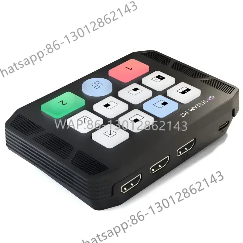 

Gostream M2 2 Channel Dual Bit 4K Dual Screen 3.5mm Audio Input USB 3.0 HDMI Capture Card Switcher
