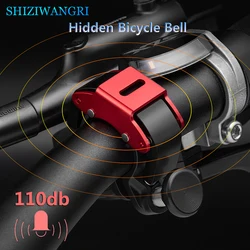 Hidden Mtb Bicycle Bell Ring Handlebar Horn 100db Road Bike Bell Ring Stainless Horn Bicycle Doorbell Bike Accessories